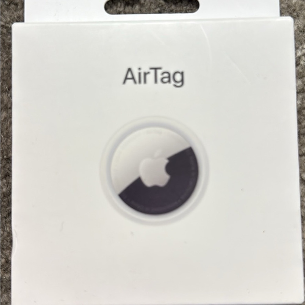 Apple AirTag with White and Black Design